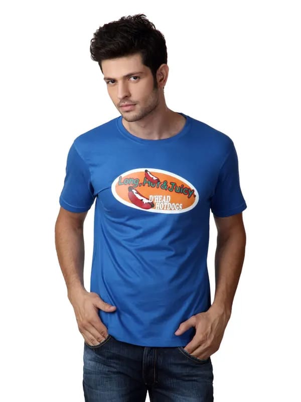 Myntra Men Blue T-shirt