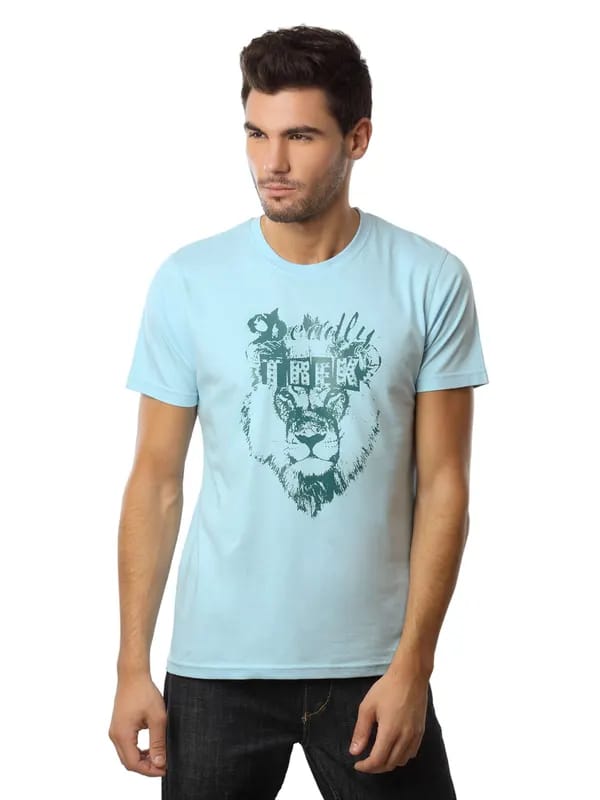 Myntra Men Deadly Trek Blue T-shirt