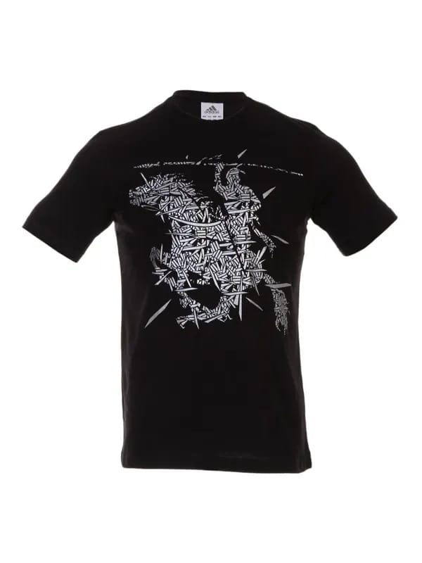 ADIDAS Men's Pune Warriors Graphic Black T-shirt
