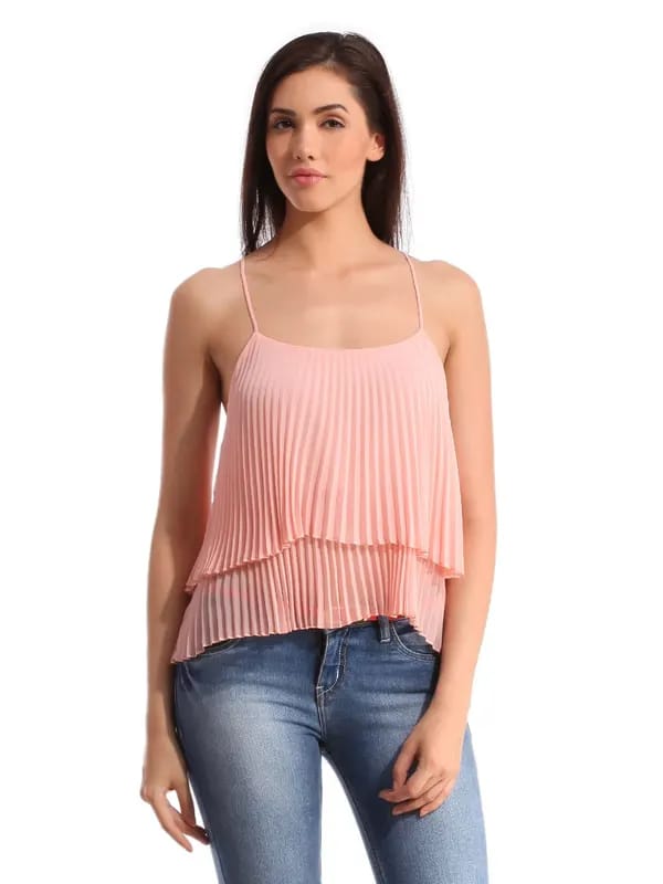 Tonga Women Peach-Coloured Top