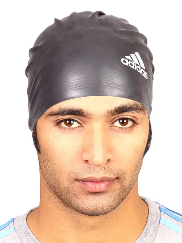 ADIDAS Unisex Black White Swimming Cap