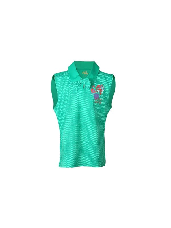 Allen Solly Kids Girls Polka Green T-shirt