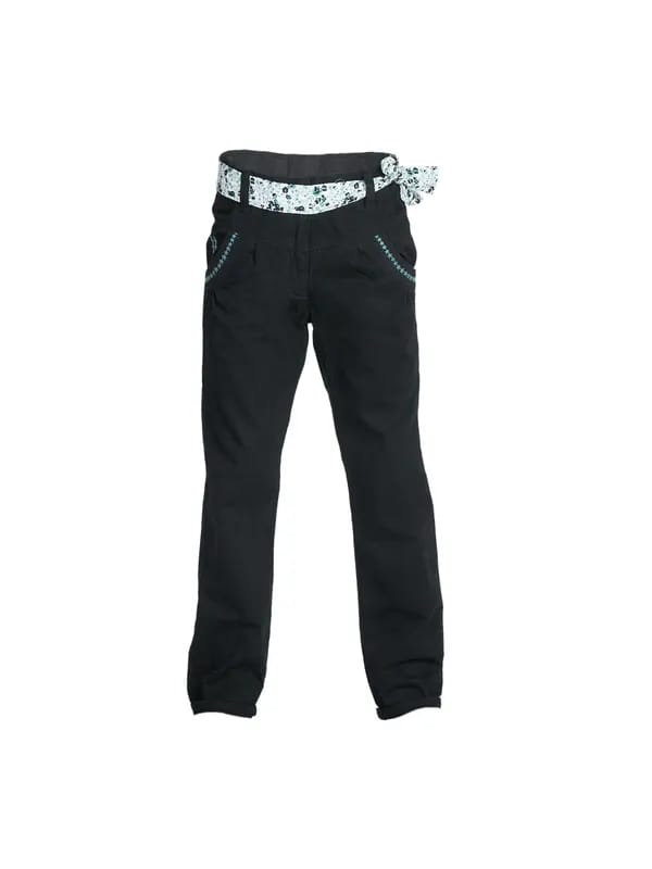 Allen Solly Kids Girls Twill Black Trousers