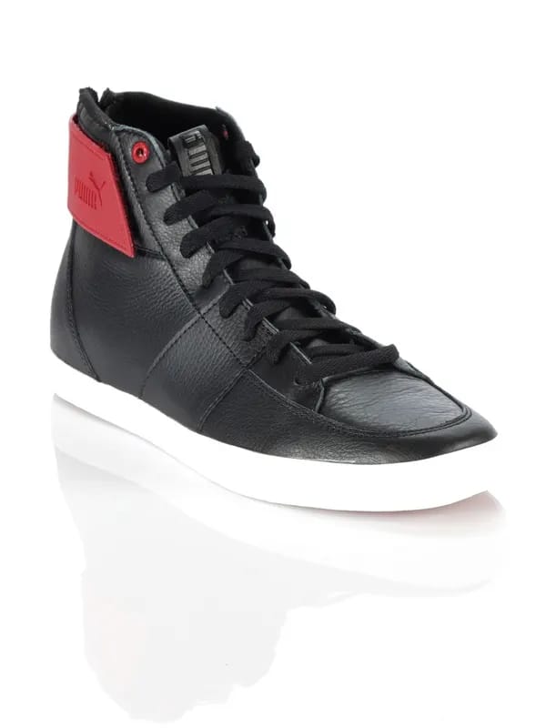 Puma Men EI Vuelo Mid Leather Black Shoes