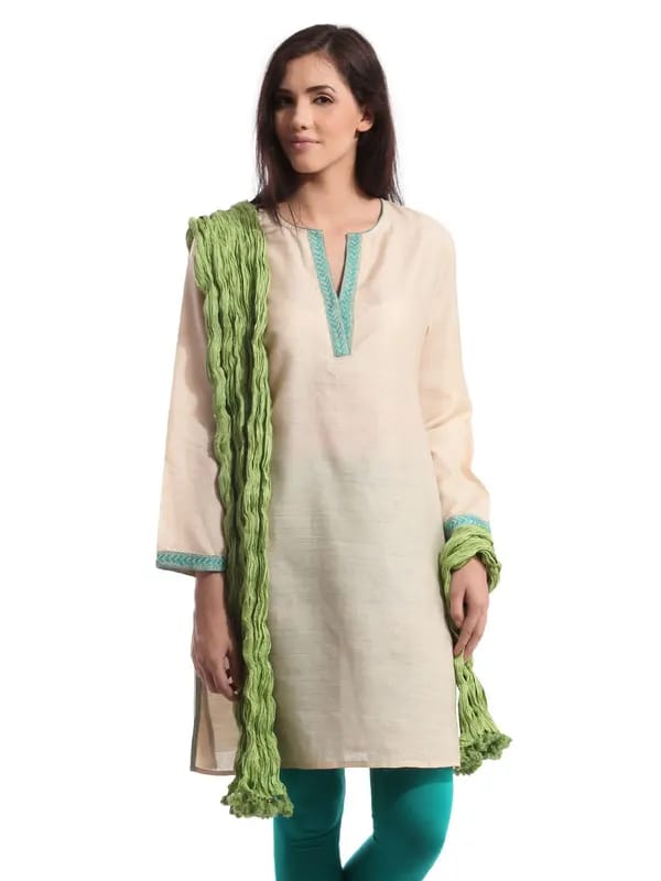 Fabindia Green Dupatta