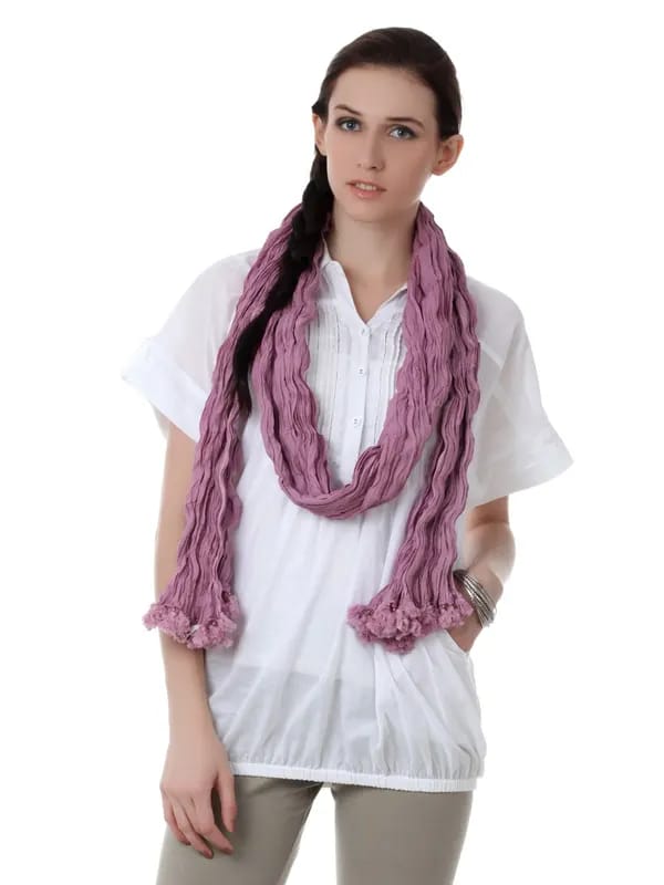 Fabindia Women Lavender Dupatta