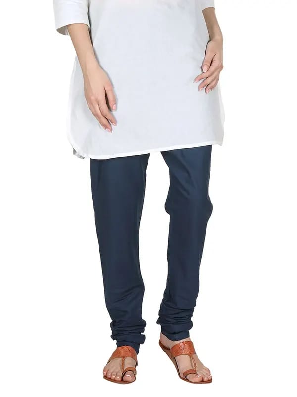 Fabindia Women Navy Blue Churidar