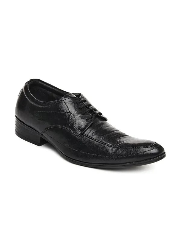 Fortune Men Black Formal Shoes