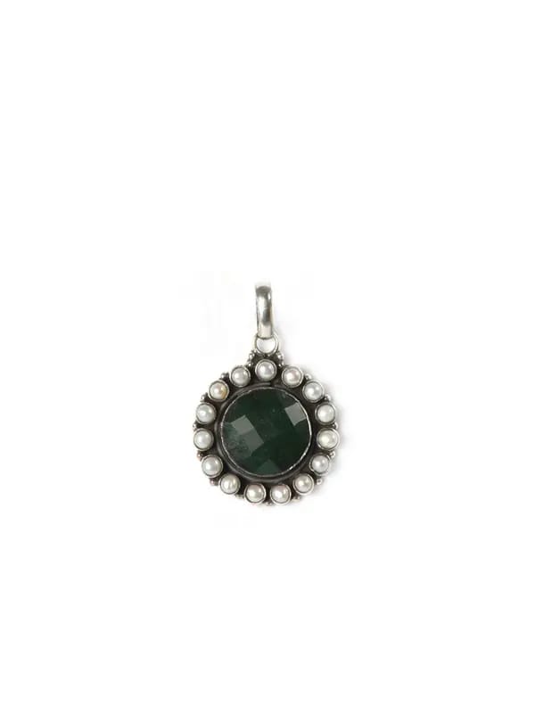 Fabindia Women Anusuya Green Pendant