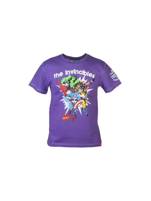 Marvel Boys Comics Purple T-shirt