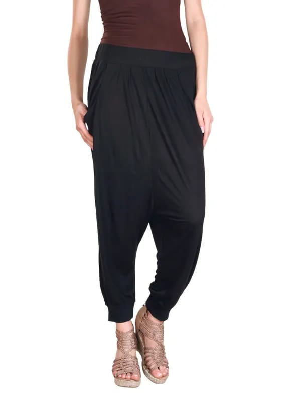 Flying Machine Women Viscose Black Capris