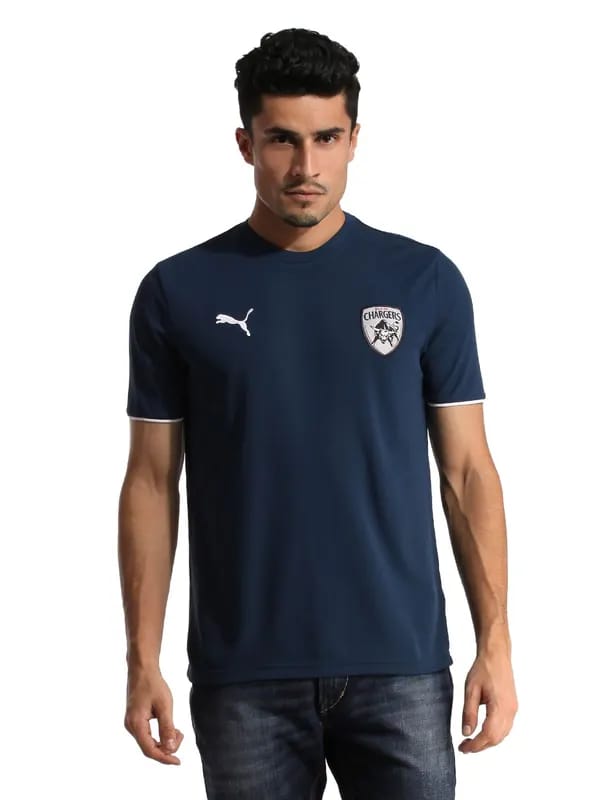 Puma Deccan Chargers Men Navy Blue Lookalike Jersey