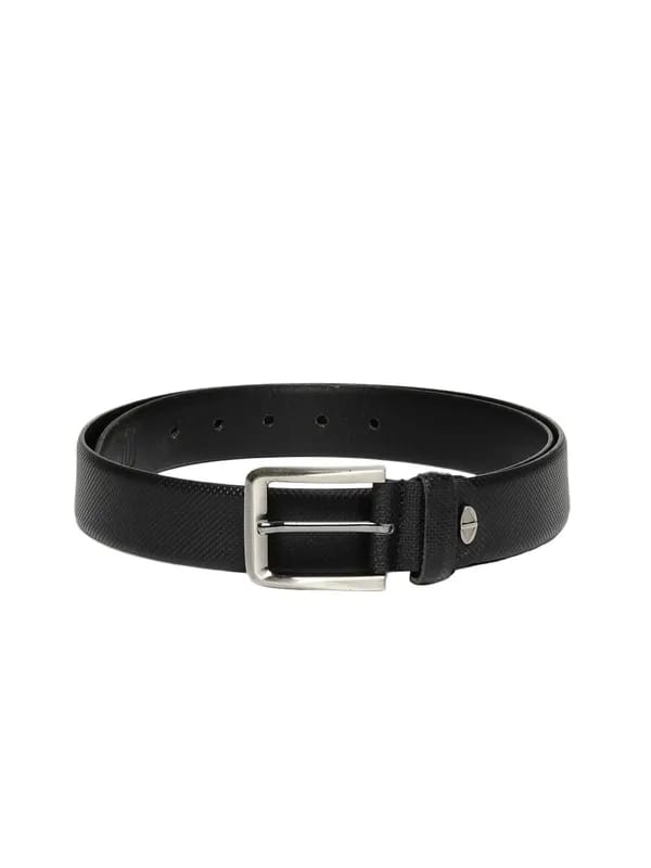 OTLS Men Black Leather Belt