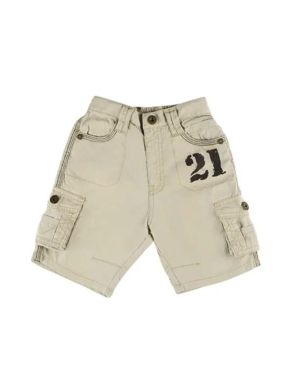 Gini Jony Boys Beige Shorts