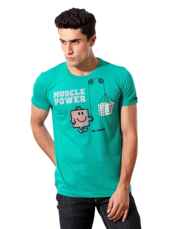 Mr. Men Green Mr. Strong T-shirt