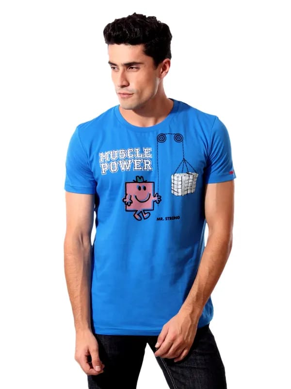 Mr. Men Blue Mr. Strong T-shirt