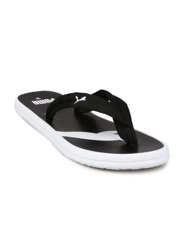 Puma Unisex Tropi Cat Black White Flip Flop