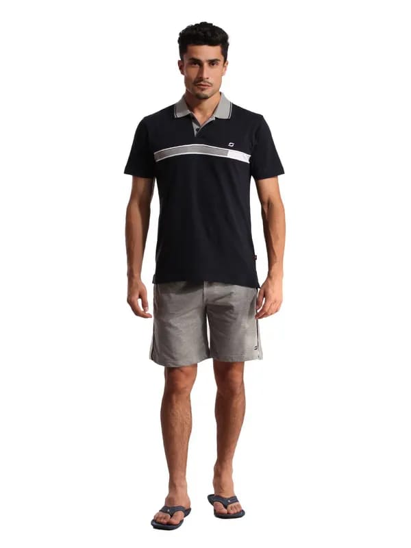 SDL by Sweet Dreams Men Navy Blue Pyjama Set