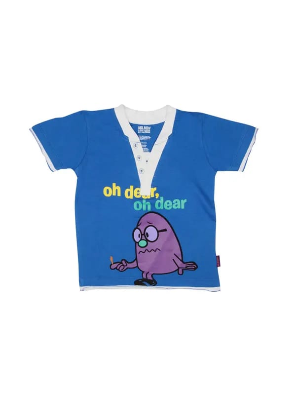 Mr.Men Boys Oh Dear Blue T-shirt
