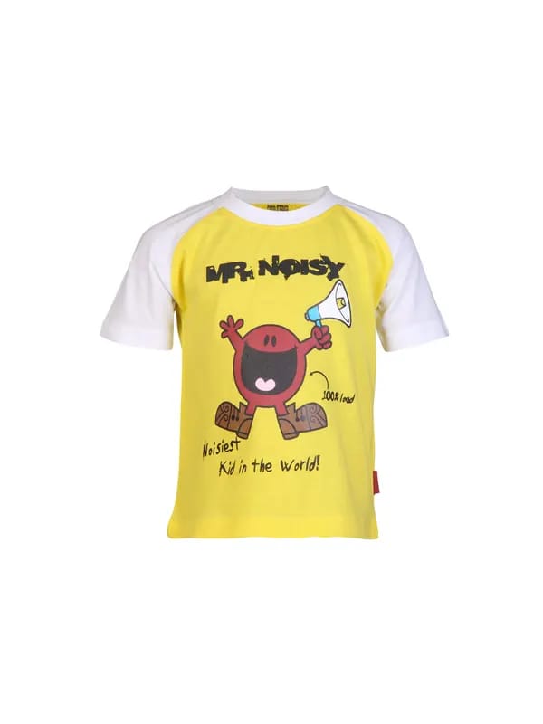 Mr. Men Boys Mr. Noisy Yellow T-shirt