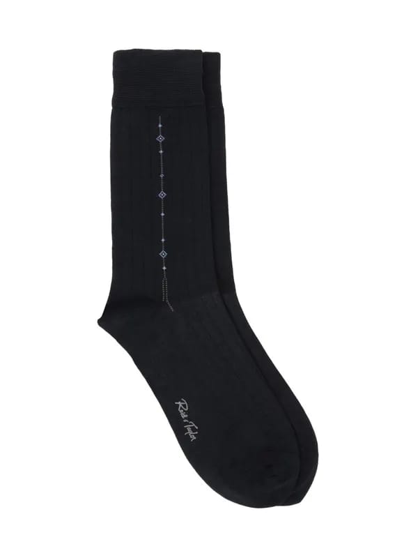 Reid & Taylor Men Navy Blue Socks