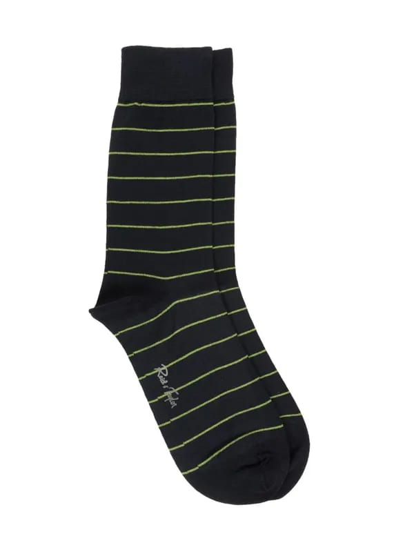 Reid & Taylor Men Navy Blue Socks