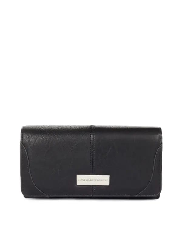 United Colors of Benetton Women Black Wallet