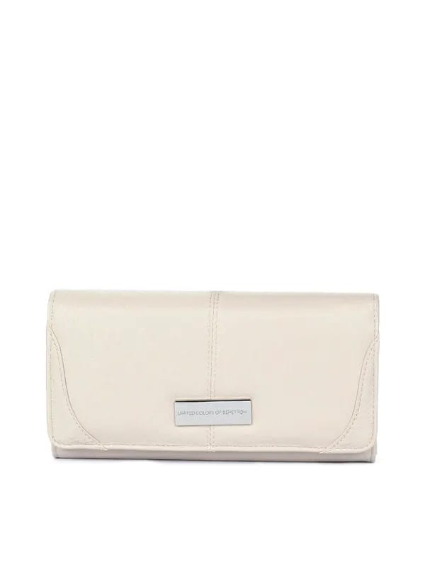 United Colors of Benetton Women Cream Wallet
