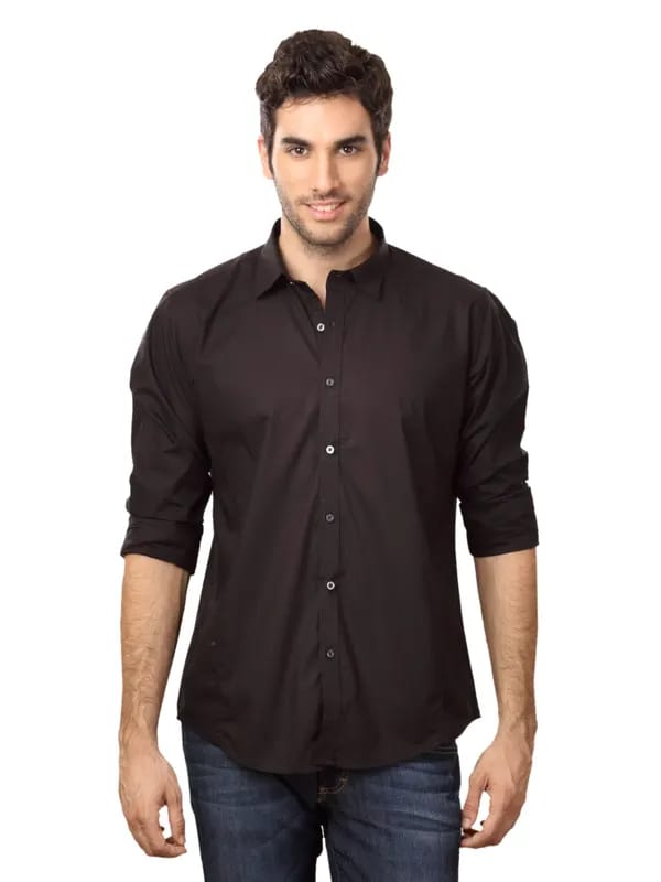 Provogue Men Darkness Black Shirt