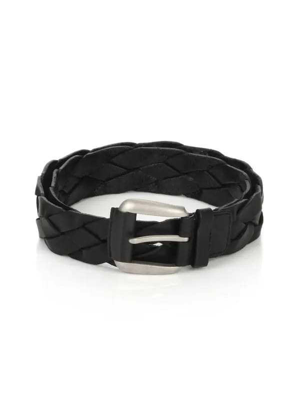 Wills Lifestyle Men Leather Black Belt