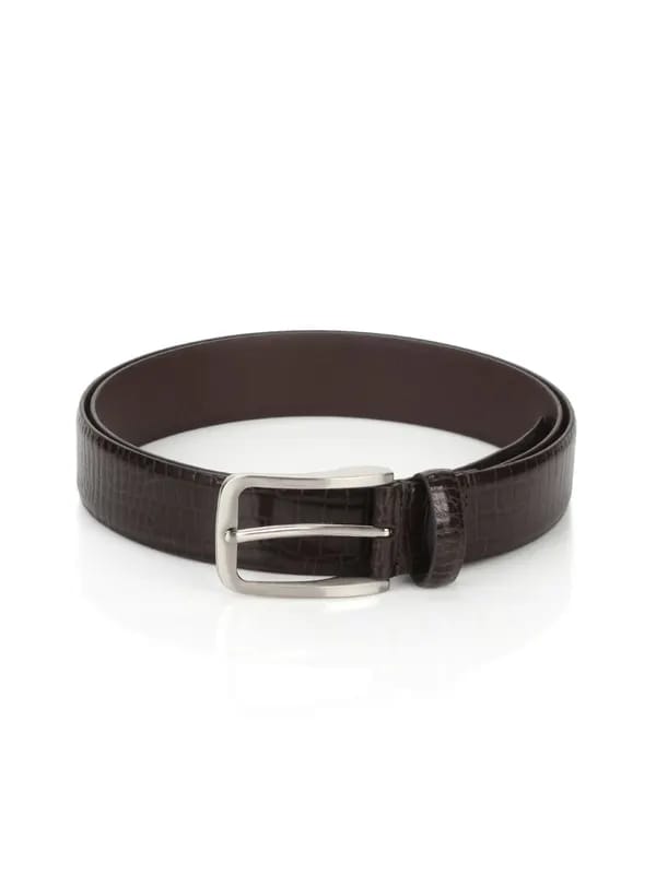 Wills Lifestyle Men Leather Brown Belt