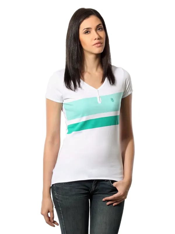 Spykar Women Cult White T-shirt