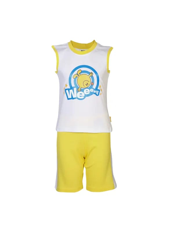Mr.Men Boys Weeee!! White Clothing Set