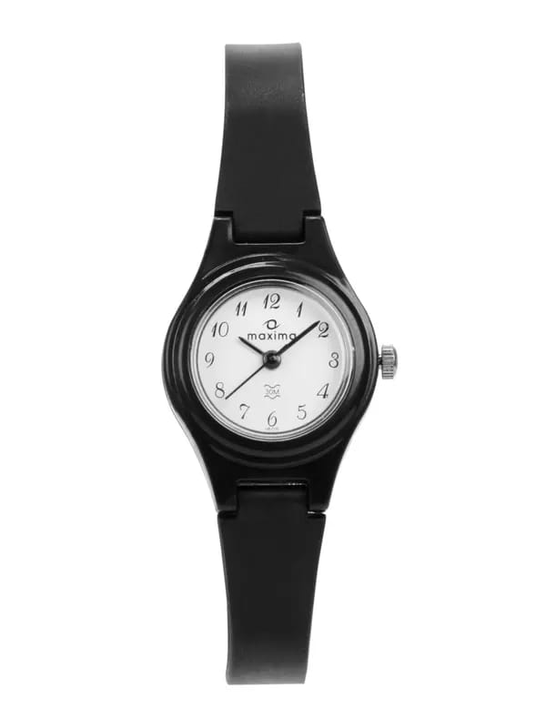 Maxima Women White Dial Watch