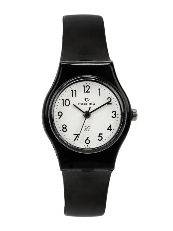 Maxima Women White Dial Watch