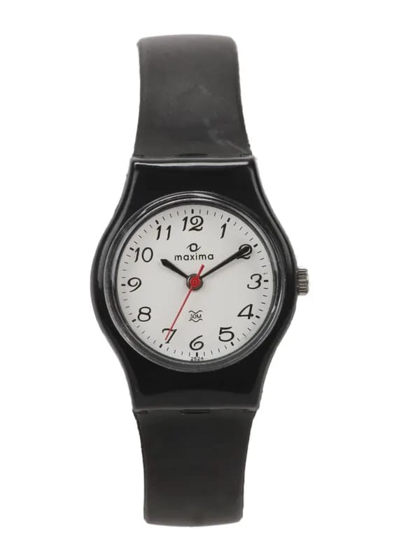 Maxima Women White Dial Watch