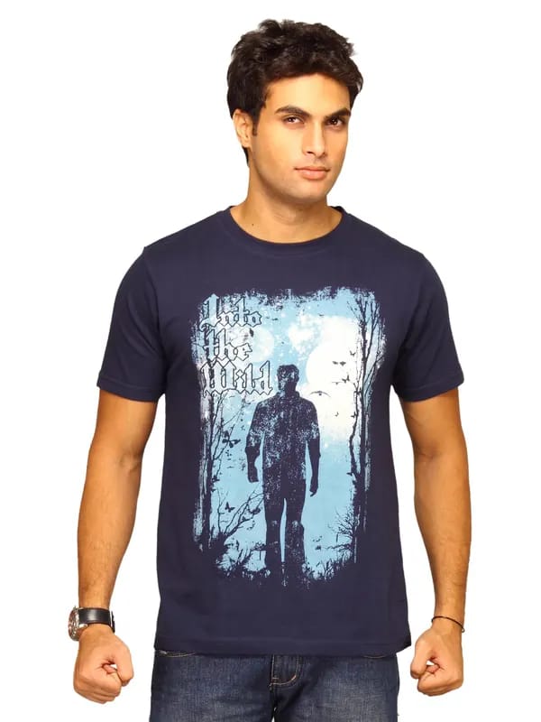 Inkfruit Men's Into The Wild Navy T-shirt
