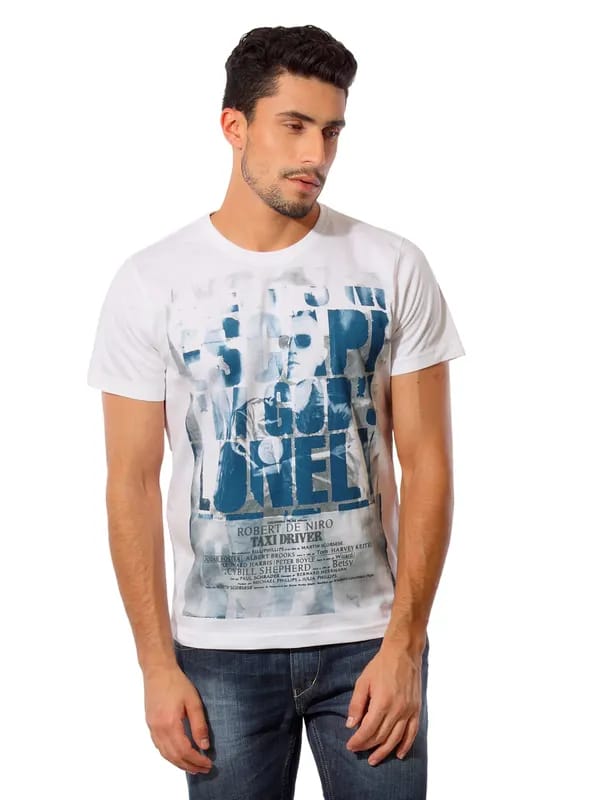 Spykar Men Cult White T-shirt