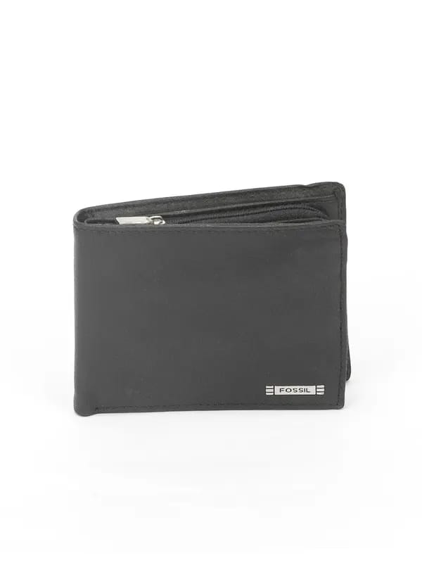 Fossil Men Black Evans Wallet