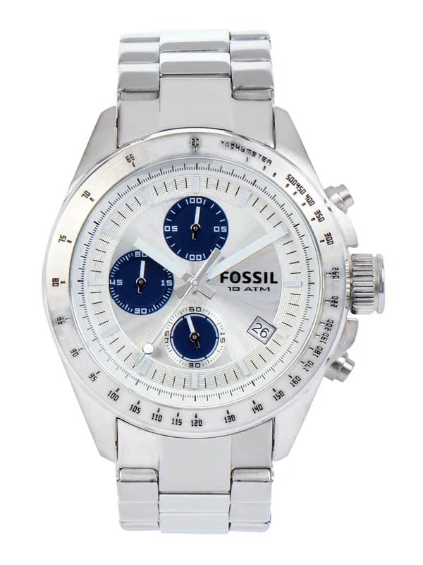 Fossil Men Quartz White Dial Chronograph Watch CH2622