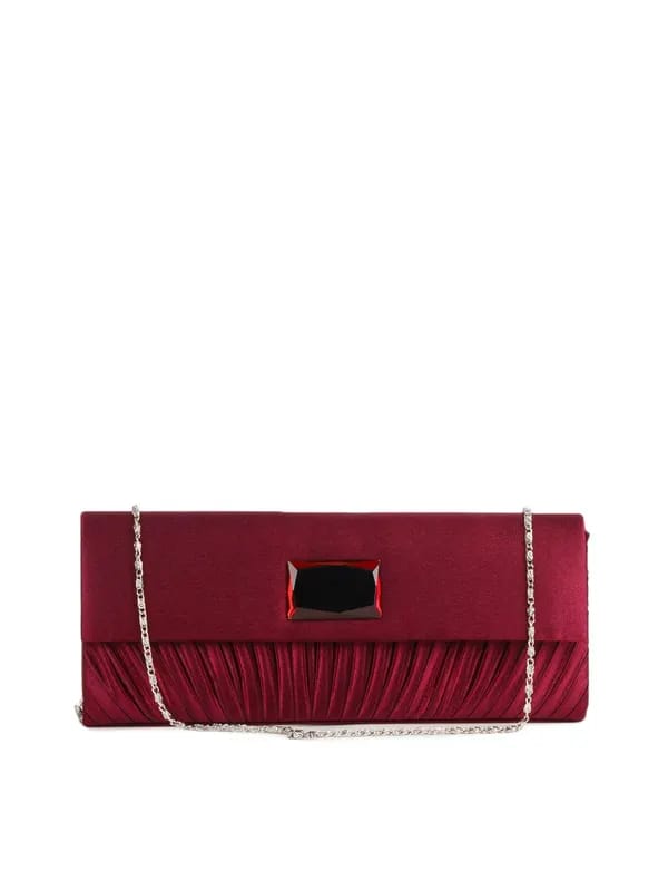 Lino Perros Women Maroon Clutch