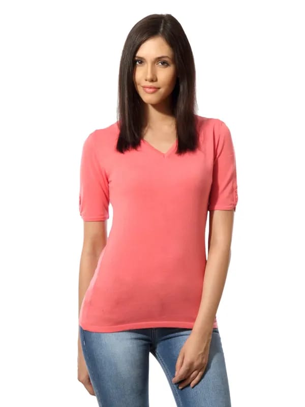 United Colors of Benetton Women Peach Top