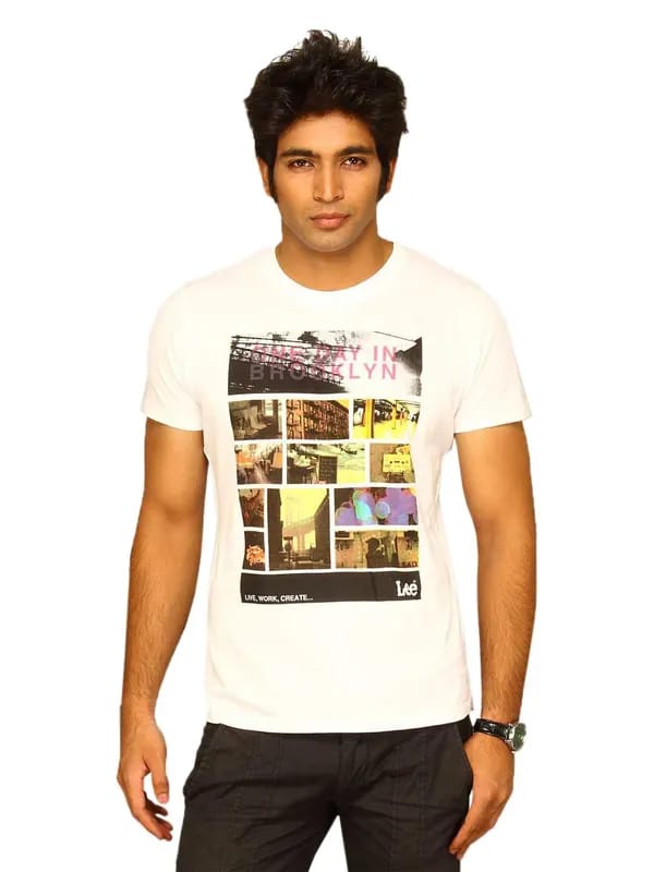 Lee Men's White Brooklyn T-shirt