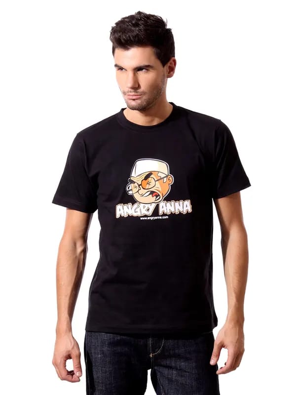 Tantra Men Black Angry Anna T-shirt