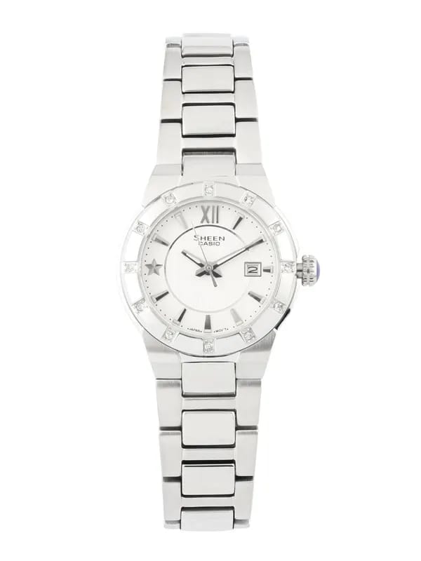 CASIO Sheen Women White Dial Watch SX035 SHE-4500D-7ADR