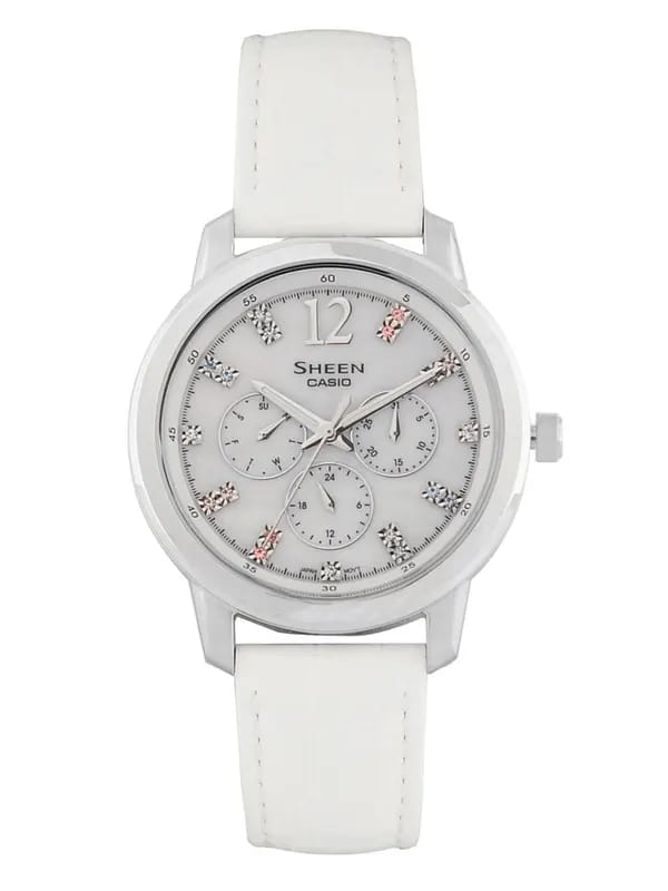 Casio Women Sheen Grey Dial Watch SX049