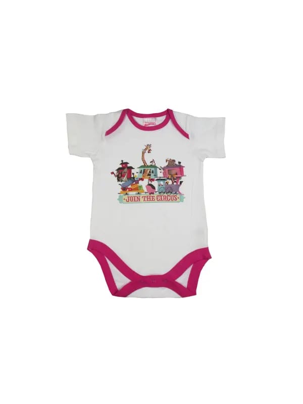 Madagascar3 Infant Boys White Snapsuit Romper