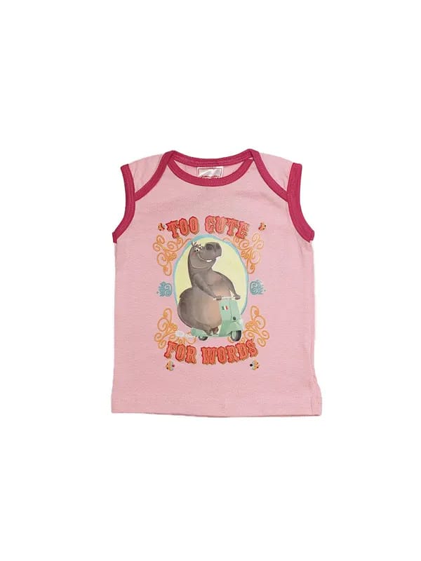 Madagascar3 Pink Girls Innerwear Vest