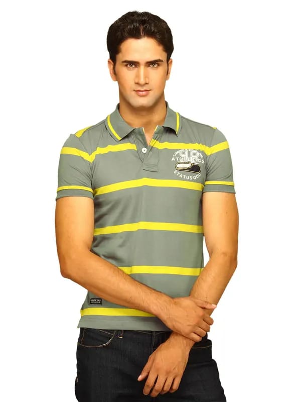 Status Quo Men's Green Polo T-shirt