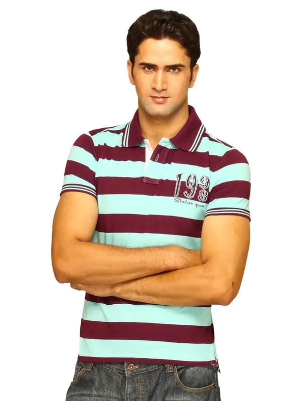 Status Quo Men's Purple Polo T-shirt